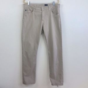 AG Khaki Denim Pants The Graduate Tailored Leg
